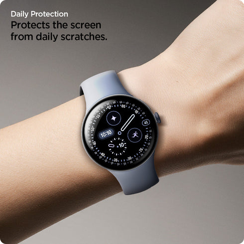 Spigen Pixel Watch 4/3 (45mm) Screen Protector - EliteShield EZ Fit (2 Pack)